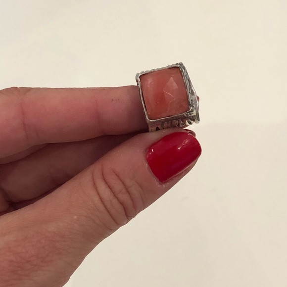 Silpada Cherry quartz and silver ring - Picture 2 of 5